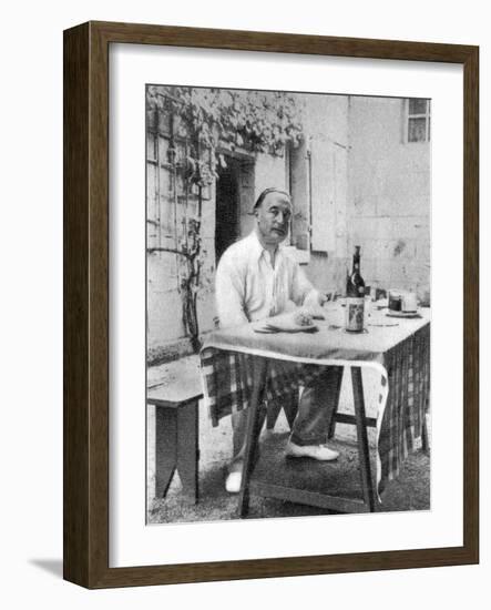 Jules Romains, French Poet and Writer, 1935-null-Framed Giclee Print