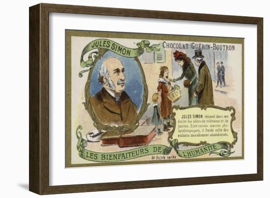 Jules Simon, French Politician, Philosopher and Philanthropist-null-Framed Giclee Print