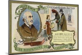 Jules Simon, French Politician, Philosopher and Philanthropist-null-Mounted Giclee Print