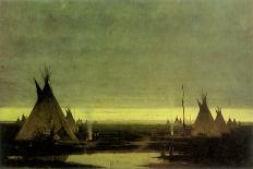 Indian Camp at Dawn, 1873-Jules Tavernier-Laminated Giclee Print