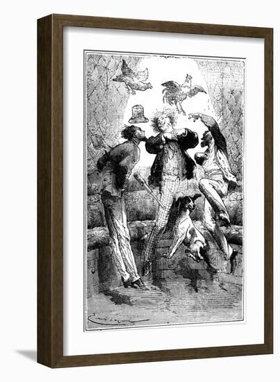 Jules Verne (1828-190) Autour De La Lune, 1865-null-Framed Giclee Print