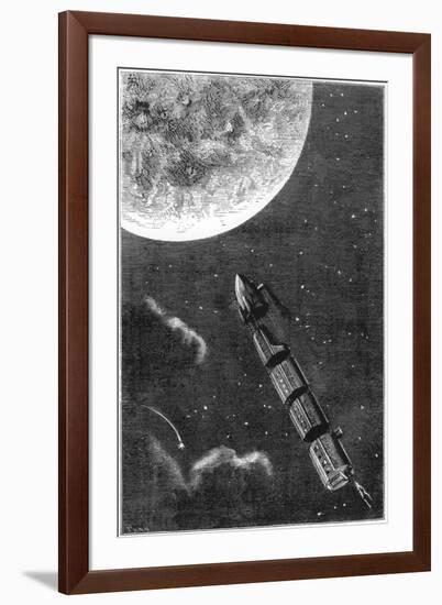 Jules Verne (1828-190), De La Terre a La Lune, 1865-null-Framed Giclee Print