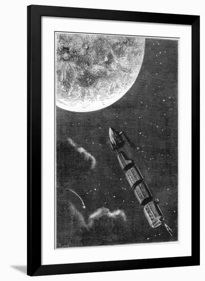 Jules Verne (1828-190), De La Terre a La Lune, 1865-null-Framed Giclee Print