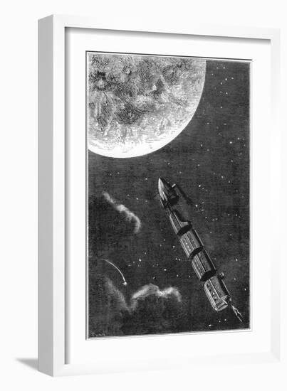 Jules Verne (1828-190), De La Terre a La Lune, 1865-null-Framed Premium Giclee Print