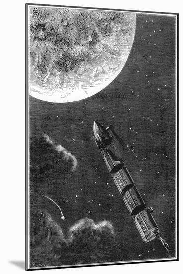 Jules Verne (1828-190), De La Terre a La Lune, 1865-null-Mounted Premium Giclee Print