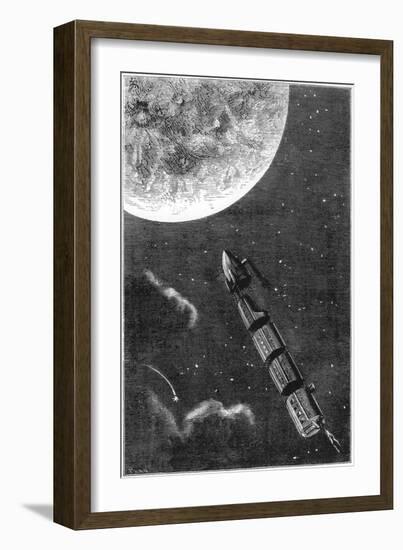 Jules Verne (1828-190), De La Terre a La Lune, 1865-null-Framed Giclee Print