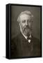 Jules Verne, French Author-Science Source-Framed Stretched Canvas