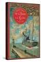 Jules Verne, "From the Earth to the Moon", Cover-Jules Verne-Stretched Canvas