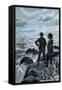 Jules Verne, "Hector Servadac", Illustration-Jules Verne-Framed Stretched Canvas