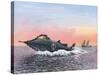 Jules Verne's Nautilus Submarine, Artwork-Richard Bizley-Stretched Canvas
