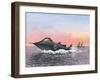 Jules Verne's Nautilus Submarine, Artwork-Richard Bizley-Framed Premium Photographic Print