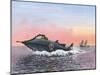 Jules Verne's Nautilus Submarine, Artwork-Richard Bizley-Mounted Photographic Print