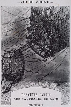 Shipwrecked in Air, Illustration for Mysterious Island