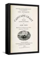 Jules Verne, "The Children of Captain Grant", Flyleaf-Jules Verne-Framed Stretched Canvas