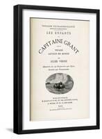 Jules Verne, "The Children of Captain Grant", Flyleaf-Jules Verne-Framed Giclee Print