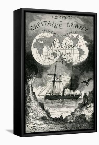 Jules Verne, "The Children of Captain Grant"-Jules Verne-Framed Stretched Canvas