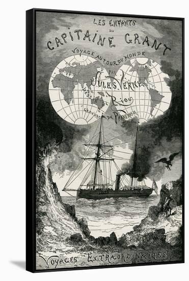 Jules Verne, "The Children of Captain Grant"-Jules Verne-Framed Stretched Canvas