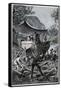 Jules Verne, "Two Years Holiday", Illustration-Jules Verne-Framed Stretched Canvas