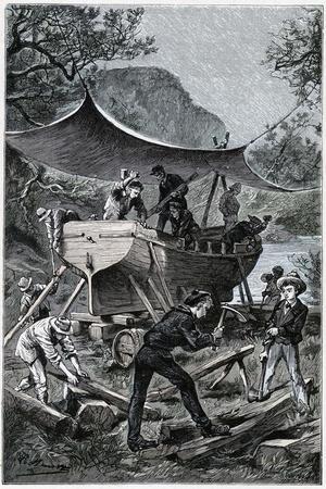 'Jules Verne, "Two Years Holiday", Illustration' Giclee Print - Jules Verne  AllPosters.com