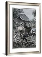 Jules Verne, "Two Years Holiday", Illustration-Jules Verne-Framed Giclee Print