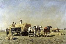 Returning Home from Ploughing-Jules Veyrassat-Giclee Print