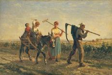 Returning Home from Ploughing-Jules Veyrassat-Giclee Print