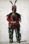 Pawnee Native American Chief, 1858-Jules Voirin-Framed Giclee Print