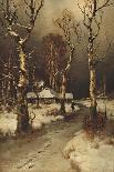 Winter Sunset, 1900-Juli Julievich Klever-Stretched Canvas