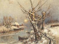 Winter Sunset, 1900-Juli Julievich Klever-Giclee Print