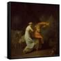 Julia and Fulvia-Nicolai Abraham Abildgaard-Framed Stretched Canvas