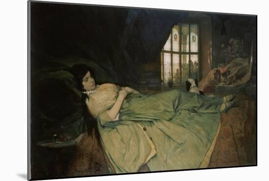 Julia Capulet, the Wedding Day Morning, 1874-Gabriel Von Max-Mounted Giclee Print