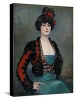 Julia - Casas, Ramon (1866-1932) - C. 1915 - Oil on Canvas - 85X67 - Museo Carmen Thyssen, Malaga-Ramon Casas-Stretched Canvas