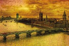 Remembering London-Julia Casey-Stretched Canvas