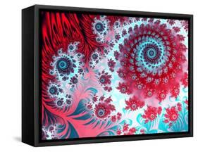 Julia Fractal-Laguna Design-Framed Stretched Canvas