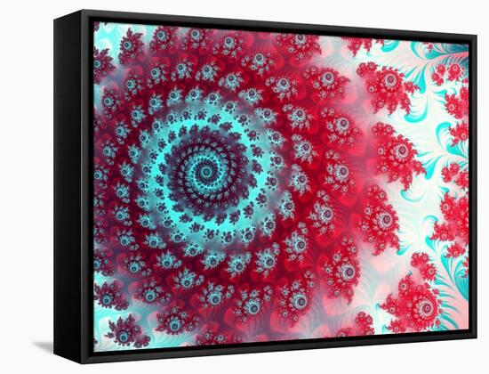 Julia Fractal-Laguna Design-Framed Stretched Canvas