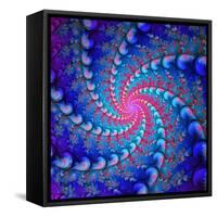 Julia Fractal-Laguna Design-Framed Stretched Canvas