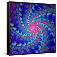 Julia Fractal-Laguna Design-Framed Stretched Canvas