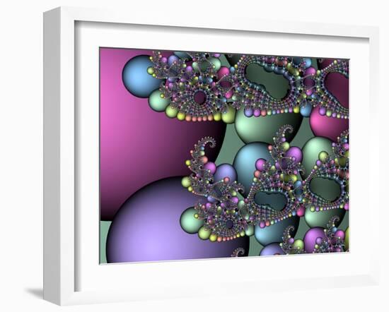 Julia Fractal-Victor Habbick-Framed Photographic Print