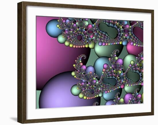 Julia Fractal-Victor Habbick-Framed Photographic Print