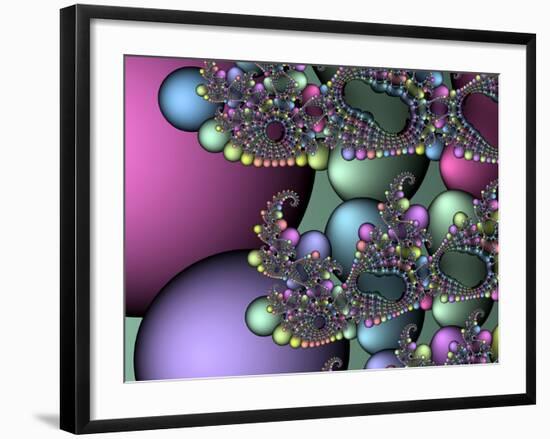 Julia Fractal-Victor Habbick-Framed Photographic Print