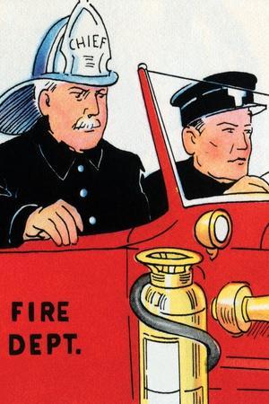 Fire Chief And Driver