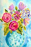 Flower Burst Vase II-Julia Minasian-Art Print