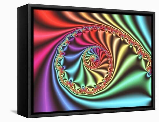 Julia Set Fractal-PASIEKA-Framed Stretched Canvas