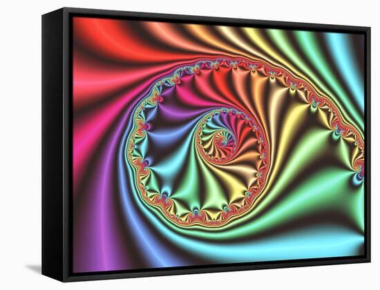 Julia Set Fractal-PASIEKA-Framed Stretched Canvas