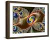 Julia-Set Fractal-null-Framed Premium Photographic Print