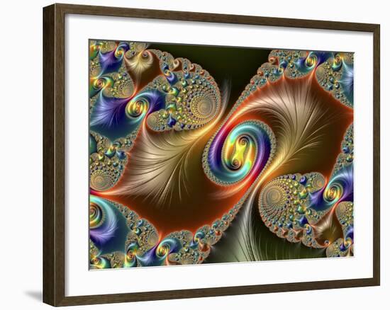 Julia-Set Fractal-null-Framed Photographic Print