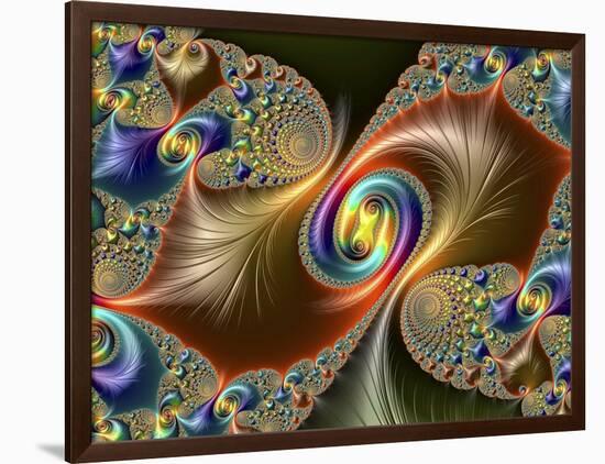 Julia-Set Fractal-null-Framed Photographic Print