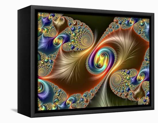 Julia-Set Fractal-null-Framed Stretched Canvas