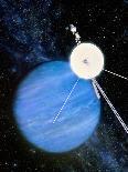 Artwork of Voyager 2 Approaching Neptune-Julian Baum-Photographic Print