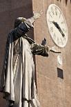 The Statue of Savonarola Outside the Castello Estense Ferrara Emilia-Romagna Italy-Julian Castle-Photo